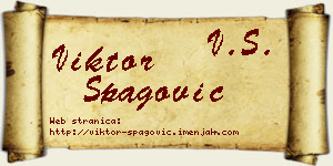Viktor Špagović vizit kartica